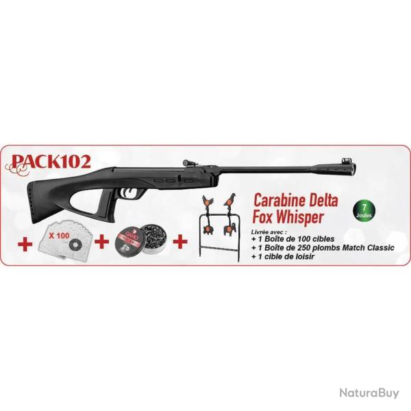 Soldes ! Pack No�l carabine Delta Fox Whisper Gamo