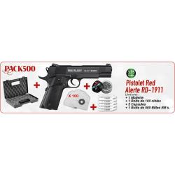 Soldes ! Pack No&euml;l pistolet Red Alert RD-1911 Gamo