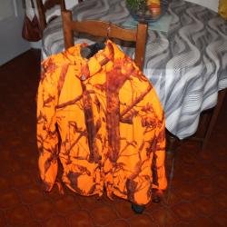 veste de chasse orange solognac