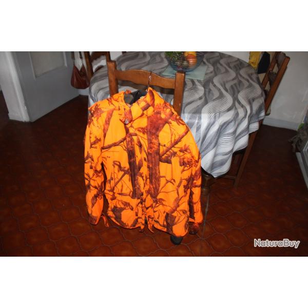 veste de chasse orange solognac