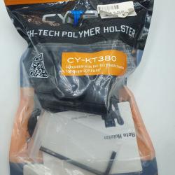 OP ACC - HOLSTER CYTAC POLYMERE CY-KT380 POUR KEL TEC P380A / TAURUS TCP / RUGER LCP