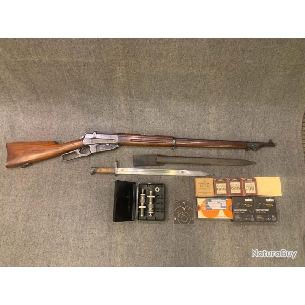 Winchester 1895 rifle contrat russe prise de guerre finlandaise (bien lire)