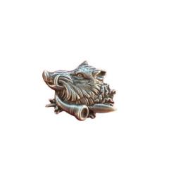 T&ecirc;te de Sanglier de Profil - Hauteur : 30 mm Largeur 35 mm