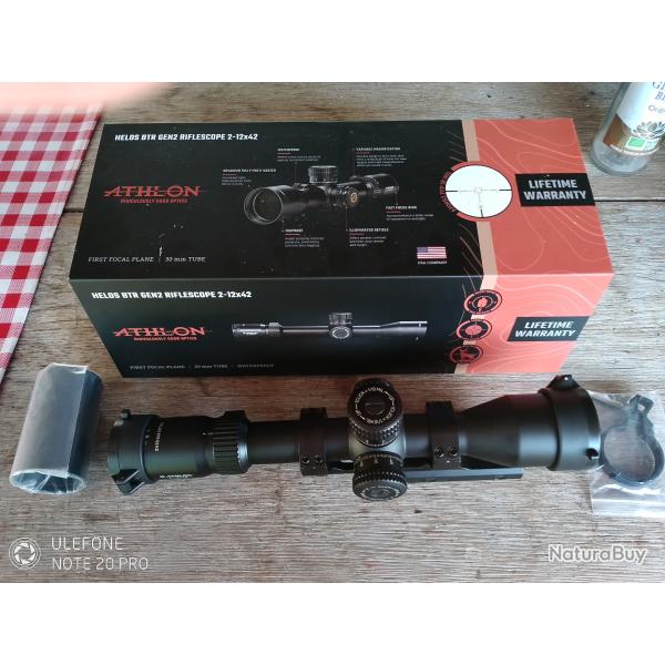 Lunette ATHLON HELOS BTR GEN2 2-12x42 AHMR2 FFP IR MIL
