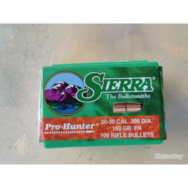 ogive  de 30/30  sp�cial winchester  sierra