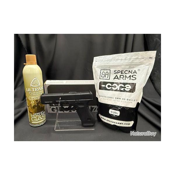 PACK PR�T A TIRER PISTOLET GLOCK 17 GEN5 MOS BBS 6MM GAZ