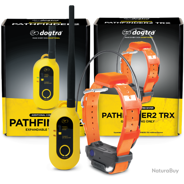 Dogtra Collier Suppl. PATHFINDER 2 TRX (sangle Orange) - R�f: 171313 - GPS & Dressage port�e 10000m