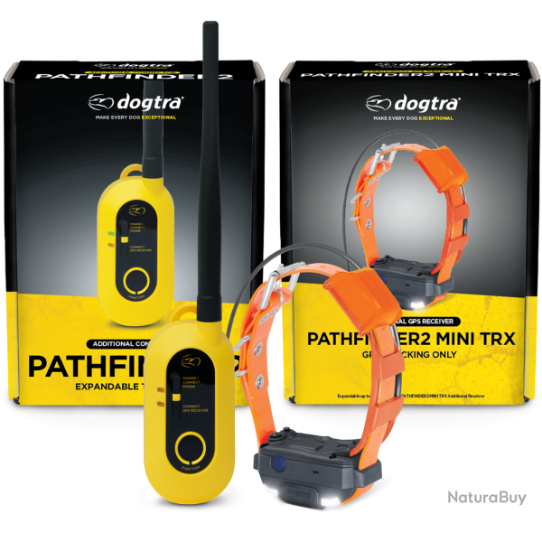 Dogtra Collier Suppl. PATHFINDER 2 MINI TRX (sangle Orange) - R�f: 171368 - GPS & Dressage port�e 50