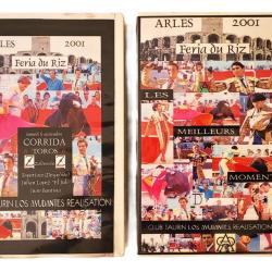 2 VHS -F&egrave;ria du riz -Corridas Arles 2001 - Tauromachie / Aficion / Provence