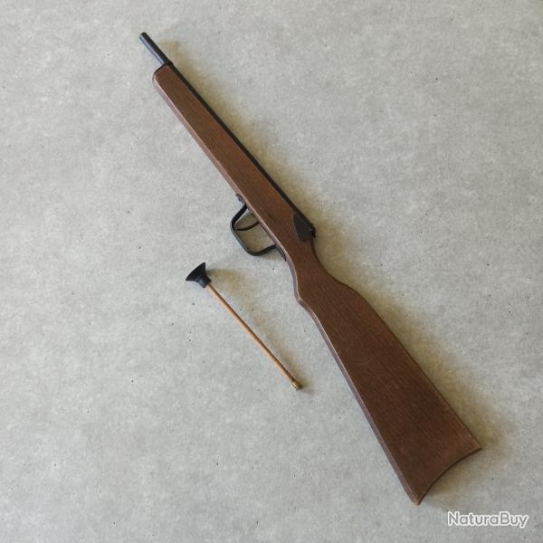 Carabine � fl�chette en bois monocoup pour jeu de tir au pigeon avec 1 fl�chette - fonctionnelle