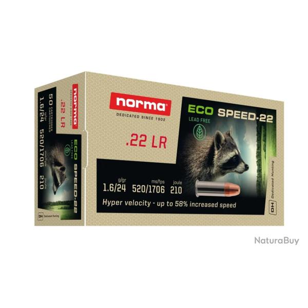 Balles 22 LR Norma Eco Speed-22