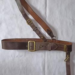 Ceinturon baudrier Officier Fran&ccedil;ais 39/45 France 40 WW2