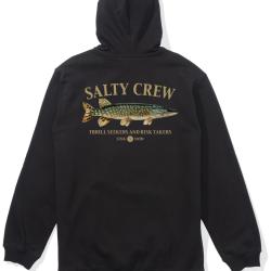 Sweat &agrave; capuche SALTY CREW Euro pike hood fleece Black L