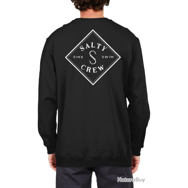 Sweat SALTY CREW Tippet crew fleece Black L
