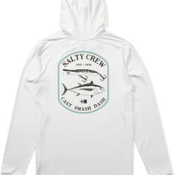Tee shirt SALTY CREW Surface hooded sunshirt White L