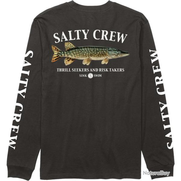 Tee shirt SALTY CREW Euro pike premium LS tee Black M