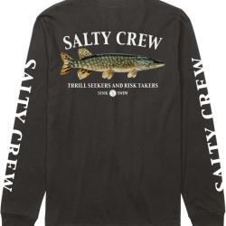 Tee shirt SALTY CREW Euro pike premium LS tee Black XL