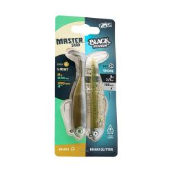 Mix leurre souple FIIISH Master shad / Black minnow 8g Khaki / Khaki glitter