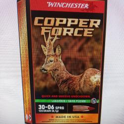 Winchester copper force 30-06 spray 125 grains 20 munitions