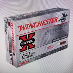 Winchester power point 243 win 80 grains 20 munitions