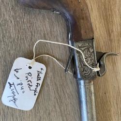 Pistolet de voyage de 1840 canon lisse demontable