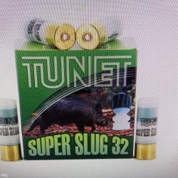 Tunet super slug 32 12/70 32 grammes jupe 25 munitions