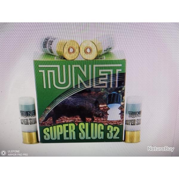 Tunet super slug 32 12/70 32 grammes jupe 25 munitions