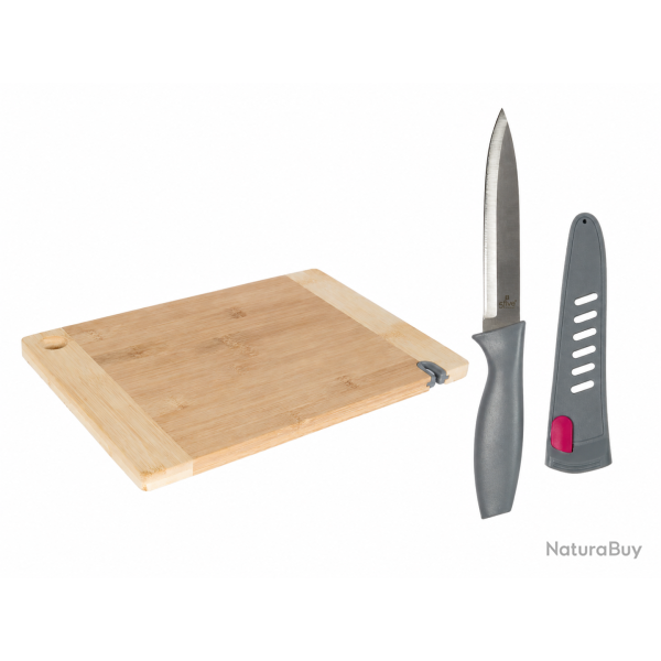 Couteau CMP Paris avec aiguiseur int�gr� - 23 cm - Kit couteau et planche
