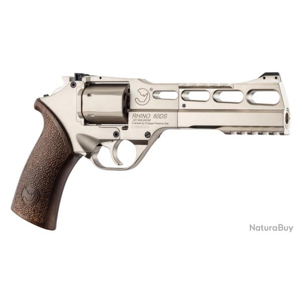 R�plique Airsoft revolver CO2 Chiappa Rhino SILVER 60DS 0,95J