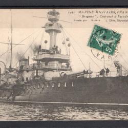 Carte Postale Ancienne - Marine Militaire Fran&ccedil;aise - Cuirass&eacute; d'Escadre Brennus -N&deg;8377
