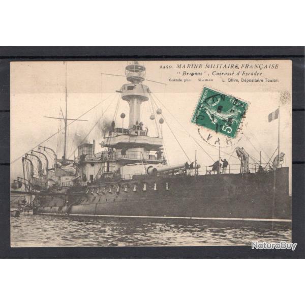 Carte Postale Ancienne - Marine Militaire Fran�aise - Cuirass� d'Escadre Brennus -N�8377
