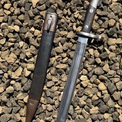 Ba&iuml;onnette Mauser 1893 Espagne WW1