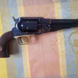 Revolver Pietta 1858 Remington New Army Sheriff Jasp&eacute; barillet flut&eacute; 1� sans prix de r&eacute;serve