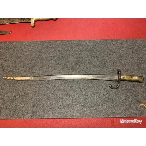 Baionnette-Sabre pour chassepot mod�le Aout 1868 de la Manufacture imp�rial de Tulle
