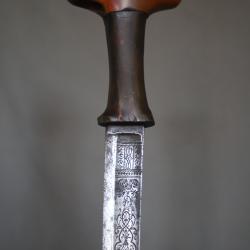 Sabre Ethiopien dit gurade ou shotel - Abyssinie, Ethiopie, 19&egrave;me si&egrave;cle