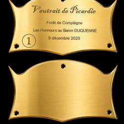 Plaque ECUSSON LAITON VIERGE &agrave; graver n&deg; 01 - 70x40*1mm - ELLESS France