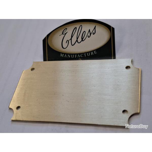 Plaque LAITON VIERGE pour Ecusson Troph�e � graver n� 4 - 70x40*1mm - ELLESS France