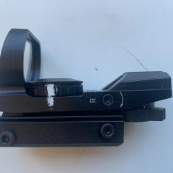 POINT ROUGE / VERT "ELECTRO DOT SIGHT" 4 r&eacute;ticules - embase 11 mm