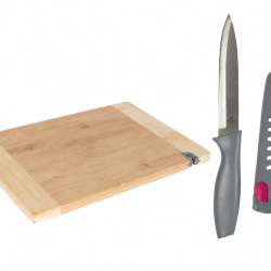Express ! Couteau CMP avec aiguiseur int&eacute;gr&eacute; - Kit couteau et planche