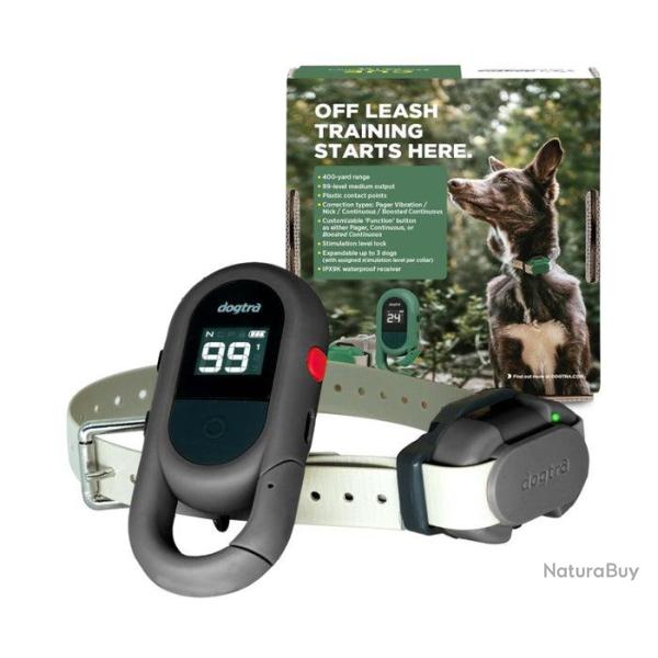 Dogtra iQ FLEX - GRIS - R�f: 171252 - Collier de dressage port�e 400m