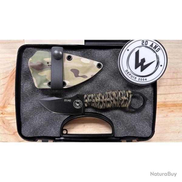 KARLICAN �DITION 20 ANS N�01/40 PARACORDE URBAN LAME NOIRE - WILDSTEER