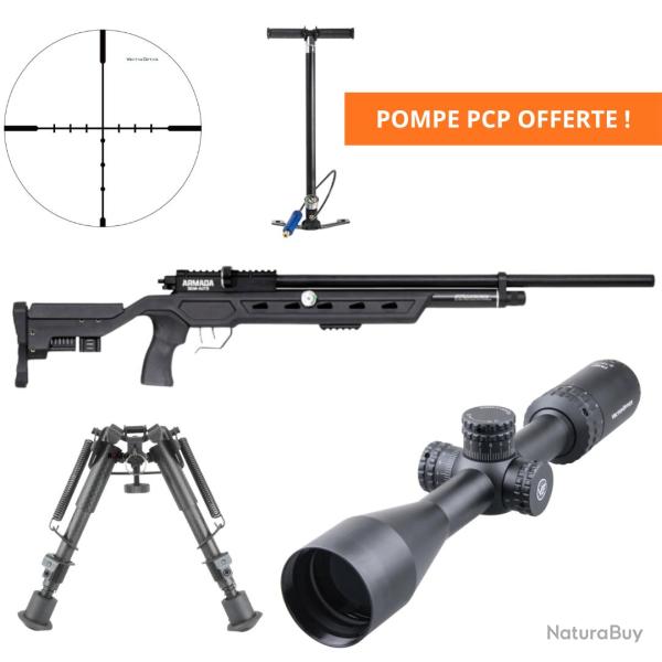 PACK BENJAMIN ARMADA SEMI AUTO PCP C5.5 19.9J + LUNETTE + BIPIED + POMPE PCP
