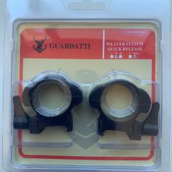 COLLIERS DE LUNETTE "QUICK RELEASE" 30 mm