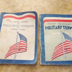 livret arm&eacute;e Afrique traduction 1&deg;DFL d&eacute;barquement lib&eacute;ration US army seconde guerre mondiale ww2