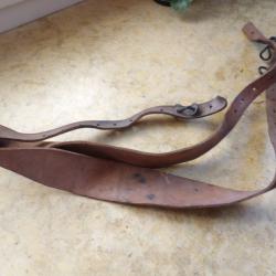 WW1 ou ww2 FRANCE brelage cuir MOD 1892 en Y   FRANCAIS sans TAMPONS 11 TROUS Alg&eacute;rie Indochine