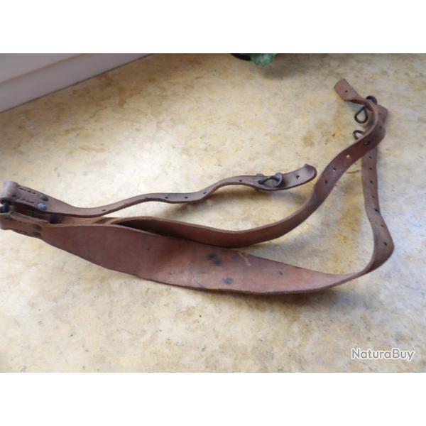 WW1 ou ww2 FRANCE brelage cuir MOD 1892 en Y   FRANCAIS sans TAMPONS 11 TROUS Alg�rie Indochine