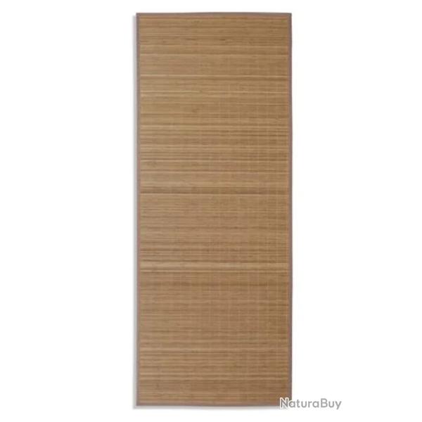 Tapis bambou marron 80x200 cm antid�rapant facile entretien