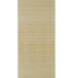 Tapis bambou beige 80x200 cm antid&eacute;rapant facile entretien