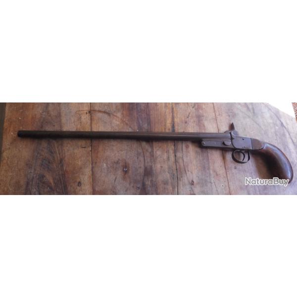 carabine braconnier 14 mm a broche poudre noire