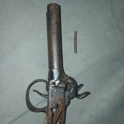 Lot pieces pistolet double canons pn amorces